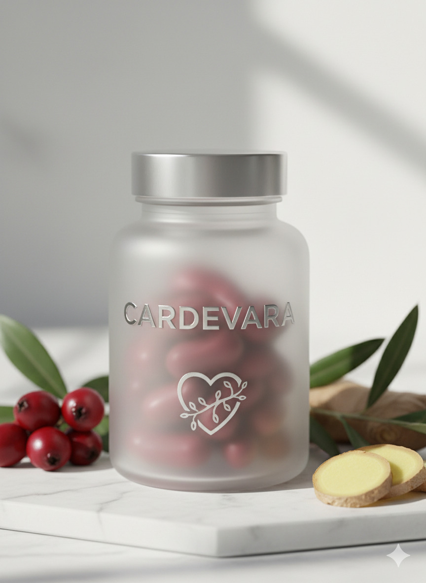 Cardevara food supplement packaging